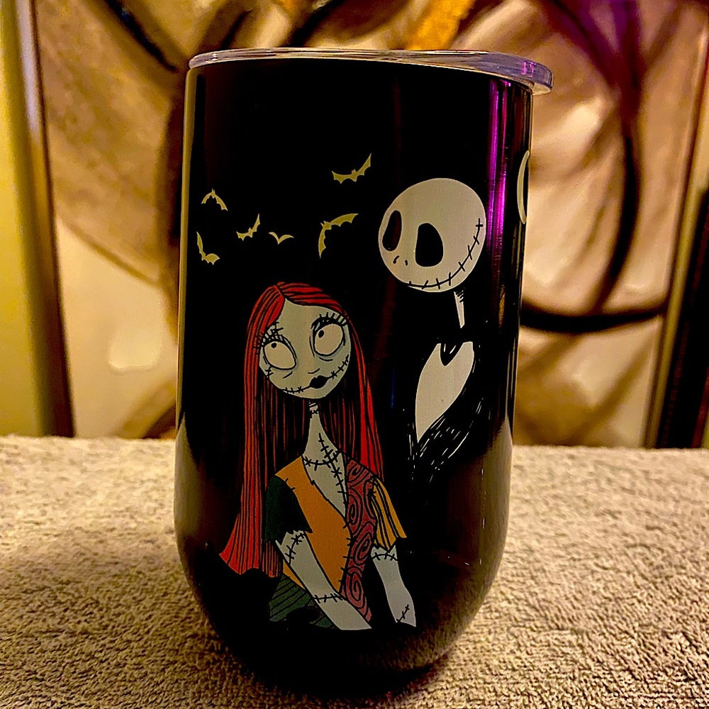 The nightmare before Christmas wine tumbler